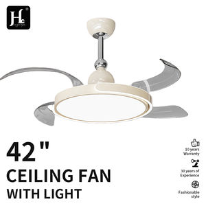 Ventilador de Techo Moderno Invisible con Aspas Plegables Retráctiles con Control Remoto, LED de 36 Pulgadas con Luz para Sala de Estar - Product Image 3