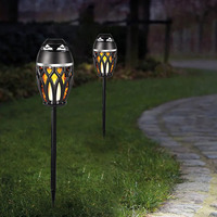 Lampe de table LED avec haut-parleurs, portable, intérieur/extérieur, camping, jardin, terrasse, torche extérieure, éclairage d'ambiance, lanterne, lampe à flamme
