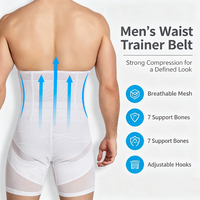 Ceinture amincissante pour hommes en maille respirante, corset invisible pour le ventre de bière, gaine sportive sculptante – Vente en gros
