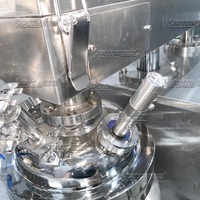 Mélangeur homogénéisateur automatique à cisaillement élevé de 10 L en acier inoxydable pour cosmétiques, crème pour les yeux, soin du visage, soin de la peau, pommade, laboratoire, émulsifiant