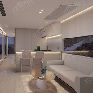 Zcamp F7 moderna casa prefabbricata in acciaio buon prezzo piccola casa con cucina e bagno uso come posto auto coperto - Product Image 5