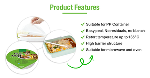 PET ALOX CPP Transparente Versiegelung folie pp Container Line Versiegelung folie Retorte deckel folie - Product Image 4