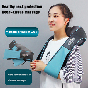 Cinturón de masaje de cuello y hombros con rodillo 3D profesional con música Shiatsu, masajeador corporal de buena calidad - Product Image 3