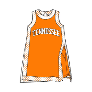 Robe de sport sans manches personnalisée pour filles avec logo d'équipe scolaire imprimé et short, tenue respirante pour les jours de match - Product Image 6