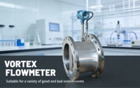Compact Flange Vortex Flow Meter Digital Transmitter for Steam Air and Low-viscosity Liquid with 1 Accuracy