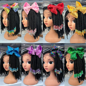 Nuovo Arrivo: Coda di Cavallo Intrecciata per Bambine con Perline e Fiocco, Alta Qualità, Perline Colorate Luccicanti per Bambine - Product Image 5