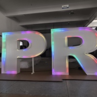 Lettres lumineuses LED de 4 pieds pour fêtes et mariages