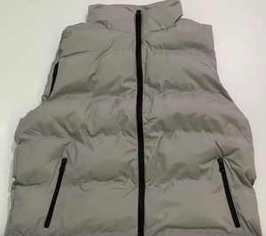 <span class=keywords><strong>Gilet</strong></span> Smanicato Invernale da <span class=keywords><strong>Uomo</strong></span> Caldo e Spesso di Tendenza all'Ingrosso a Basso Costo con Logo Personalizzato Giacca Taglie Forti - Product Image 5