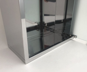 Boîte à médicaments murale à deux niveaux en acier inoxydable, trousse de premiers soins d'urgence, boîte médicale, rangement, armoire à médicaments - Product Image 6