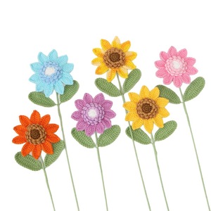 Flor decorativa de girasol artificial, adorno de flor artificial para decoración del hogar, accesorio para fotos, pequeño regalo para profesores en el Día del Maestro - Product Image 5
