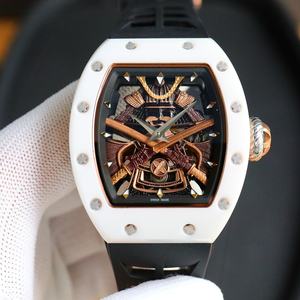 Reloj Tourbillon de Alta Calidad, Mecánico, Resistente al Agua, con Movimiento Automático, Correa de Caucho y Cerámica, Diseño Samurai, Estilo Deportivo Moderno - Product Image 3