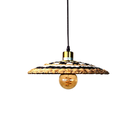 Suspension nordique en verre transparent, design côtelé, luminaire vintage pour restaurant, salon, café