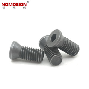 NOMOSION <b>Flat</b> Head Hex Socket <b>Screw</b> KM5*12-D7.0 Black Oxide Carbon Steel Class 12.9 Bolt For CNC Tool Holder - Product Image 2