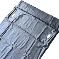 THR-PVC05 mortuaire cadavre mortuaire sacs funéraires PVC étanche jetable Bodybag avec 6 poignées