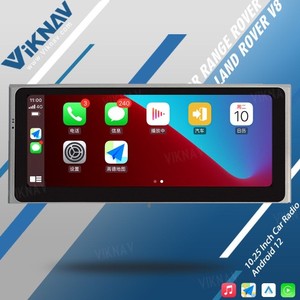 Radio mobil <span class=keywords><strong>Android</strong></span> 10.25 inci, pemutar Multimedia navigasi GPS Unit kepala mobil + Panel AC, untuk Land Rover Range Rover V8 2002-2012 - Product Image 5