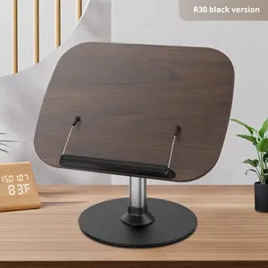 <span class=keywords><strong>Sujetalibros</strong></span> y Soporte de Lectura de Madera de Tres Secciones, Ajustable en Altura, para Oficina, Estilo Simple - Product Image 6