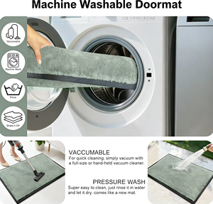 Tapis de bienvenue extérieur en nylon teint en masse pour porte d'entrée, tapis de sol commercial pour entrée, vente en gros - Product Image 1