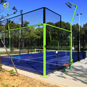 Pista de Pádel de Nuevo Diseño, Pista de Tenis de Pádel Exterior de Acero de Alta Calidad, Plataforma Panorámica, Césped <span class=keywords><strong>Artificial</strong></span> - Product Image 4