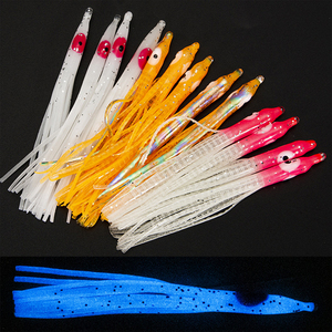 Lumineux pvc mixte swimbait gros topwater hunt house emballage 10 pcs ensemble appâts eau salée en plastique souple pêche calmar leurre - Product Image 1