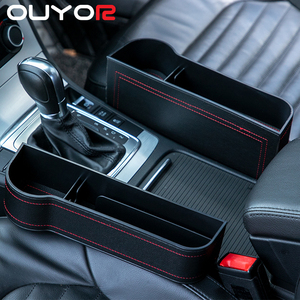 Organizador universal para hueco <span class=keywords><strong>de</strong></span> asiento <span class=keywords><strong>de</strong></span> coche, bolsillo <span class=keywords><strong>de</strong></span> cuero PU para billetera, bolsillo con ranura para teléfono, organizador <span class=keywords><strong>de</strong></span> almacenamiento para coche, 2 unidades - Product Image 3