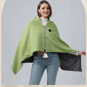 Wholesale Polyester <b>Blanket</b> Autumn Winter Heating <b>Throw</b> Shawl 3 Levels Anti-Bacteria Eco-Friendly Washable for Home Office Use - Product Image 4