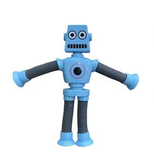 子供のための吸盤付きの教育用ポップチューブロボットおもちゃライトアップ感覚そわそわロボット - Product Image 4