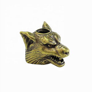 Wolf Mes Hanger Kralen Sieraden Accessoires Diy Koperen Retro Kralen - Product Image 1