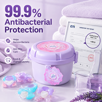 Lessives en capsules OEM ODM 150 pièces Gel nettoyant multi-effets 5D Nettoyage en profondeur Parfum longue durée Élimination des taches Vêtements en vrac