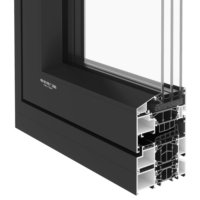 Ventanas Abatibles y Oscilobatientes de Aluminio Resistentes a la Corrosión, con Rotura de Puente Térmico, a Prueba de Arena, Triple Acristalamiento, Bajo Consumo Energético, Sellado EPDM