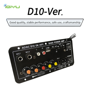 Chuyên Nghiệp D10 USB Âm Thanh Loa Siêu Trầm Khuếch Đại Hội Đồng Quản Trị Hifi 12V/24V/220V Đa Chức Năng Mic Cho Nhà TF D Cho <span class=keywords><strong>Bluetooth</strong></span> Thu - Product Image 2