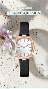 Montre-bracelet pour homme, étanche, design tendance avec cadran diamanté, pour les affaires - Product Image 5