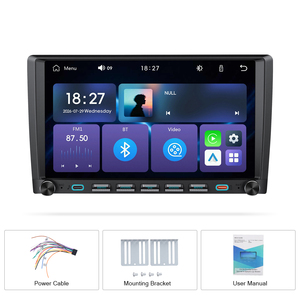 Estéreo para Auto Podofo 2Din, Pantalla Táctil Incell <span class=keywords><strong>de</strong></span> 9 Pulgadas, Carplay/Android Auto Inalámbrico, FM/AM/RDS, Reproductor MP5 para Auto con Doble Perilla, <span class=keywords><strong>YouTube</strong></span> Video, ODM - Product Image 5