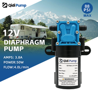 Pompe à eau à diaphragme électrique auto-amorçante automatique mini 50W 12V CC pour transfert d'eau en camping-car