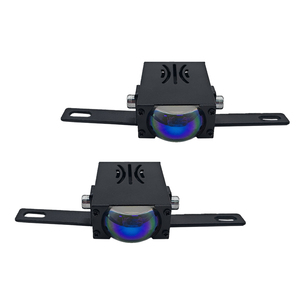 2 Pcs Phares de <span class=keywords><strong>Voiture</strong></span> LED pour Grille, avec DRL Rouge, Ventilateur, Feux de Conduite, Antibrouillard, Feux de Travail, Feux Auxiliaires pour Véhicules Tout-Terrain et Camions - Product Image 1