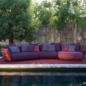 Ensemble de canapés d'extérieur en rotin PE résistant aux UV Yi Sanyuan, canapé de jardin imperméable pour villa, cour, balcon - Product Image 3