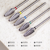 Fraise en acier au tungstène pour manucure, embouts de perceuse à ongles électriques, limes à ongles électriques, embouts de meulage, fraises, accessoires