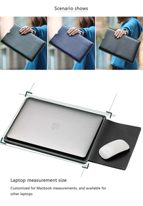 Air 11,6 сумки для ПК Защитный чехол высокой плотности из искусственной кожи 12 13 15 дюймов чехлы для ноутбука Macbook Air/ Pro Retina кожаный чехол для ноутбука - Product Image 3