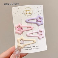 Pince à cheveux Daou Fashion en forme de cœur et d'étoile, clips à pression, vente en gros, accessoires capillaires en alliage de haute qualité pour enfants et filles