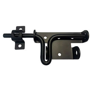 Loquet coulissant en acier noir moderne pour portail extérieur – Vente en gros - Product Image 2