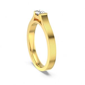 Dylam Top Fine Jewelry S925 <b>Silver</b> Brushed Sanding Surface <b>Solitaire</b> Rectangle 5A Zirconia Diamond Wedding Promise Women <b>Rings</b> - Product Image 4