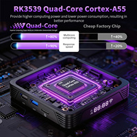 HS89 PRO 15 TV BOX Android 14 RK3539 Chipset Rockchip Set Top Box Control Remoto por Voz BT 4K Ultra HD El Mejor Reproductor Multimedia Android TV Box