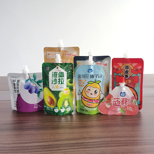 Bolsa de Plástico con Boquilla y Base Plana, Impresa a Medida, de Grado Alimenticio, para Agua Potable, Leche, Yogur, Sake, Baijiu, <span class=keywords><strong>Shochu</strong></span> - Product Image 6