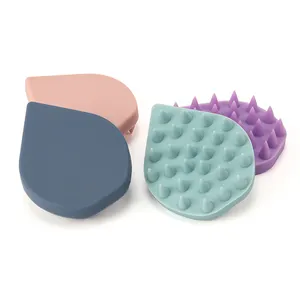 Soft Scalp Scrubber Wet And Dry Hair Shampoo Brush Exfoliator Silicone Scalp Massager Brush For Hair Growth Scalp Care