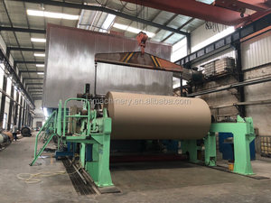 Chất Thải Tái Chế Fluting Sóng Vừa Carton Dây Chuyền Sản Xuất Các Tông Máy Làm Giấy Kraft Mill Giá - Product Image 3