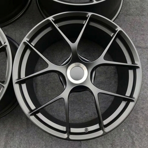 Rines Forjados de Malla Estilo FI-R de 20-21 Pulgadas, 5x130 5x112, Negro Mate para Porsche GT2 <span class=keywords><strong>RS</strong></span> 911 Turbo S <span class=keywords><strong>GT3</strong></span> <span class=keywords><strong>RS</strong></span> - Product Image 2