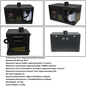 เครื่องพ่นควันน้ำมัน 3400W 6 ลิตร แบบตั้งพื้น ระยะพ่น 12-15 เมตร ควบคุมได้หลากหลาย เหมาะสำหรับงานแต่งงาน - Product Image 4
