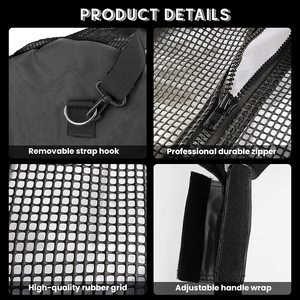 Bolsa de lona impermeable de malla resistente personalizada de fábrica para equipo deportivo y buceo, con cremallera para equipo de buceo - Product Image 6