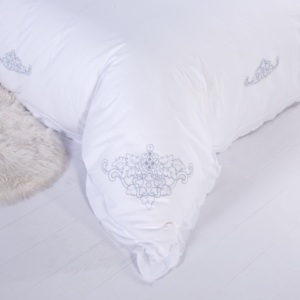 Premium Bettwäsche <span class=keywords><strong>set</strong></span> aus 100% Baumwolle-Luxus bestickt Perforiert für Schlafzimmer - Product Image 4