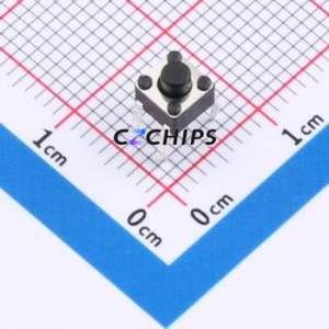 TC110926043 Tactile Switch Through hole Component (THT)-4P,4.5x4.5mm Switch Single Pole Single Throw Round Button 2.6N 4.3mm - Product Image 1