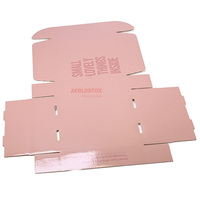 Boîte d'emballage pliable personnalisée pour gloss à lèvres, boîte postale en carton ondulé pour vêtements et cosmétiques, rechargeable